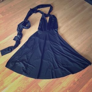 Black Multi-Way Midi Dress